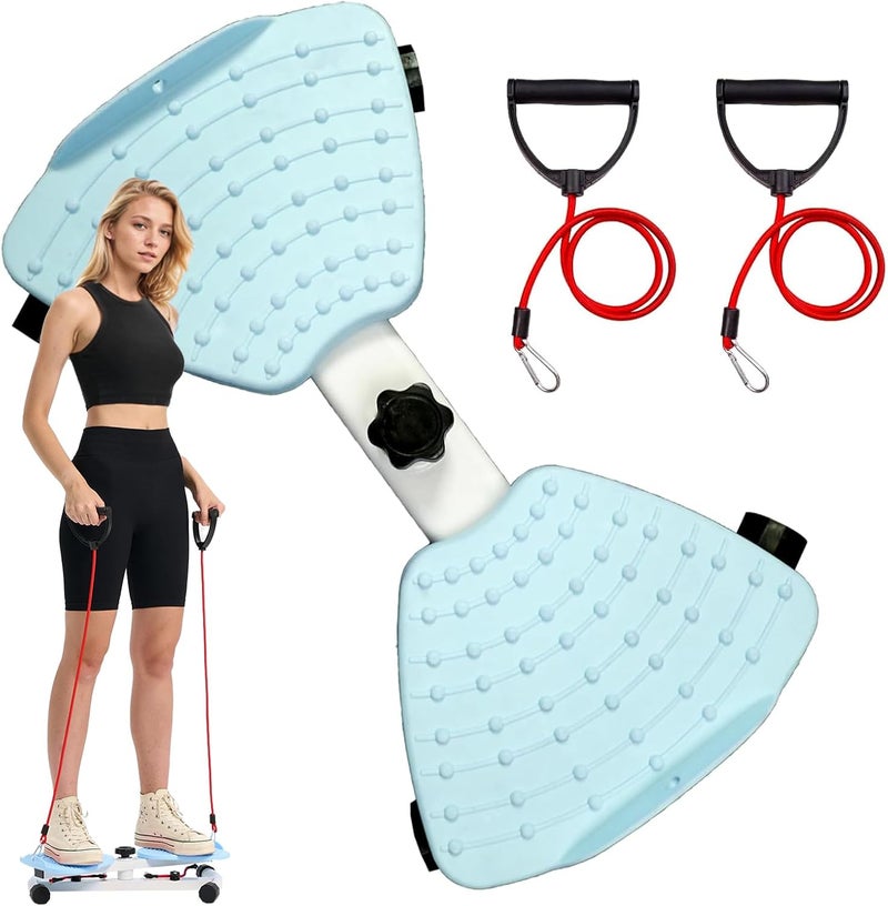 OSCILLATING SLIM Waist Twister Machine with Resistance Bands - 300 lbs Weight Capacity, Non-Slip Twist Board, Noiseless Ab Twister for Belly Fat Loss, Home Gym Equipment for Women/Men - Image 1